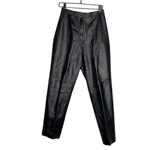 Coldwater creek black leather pants